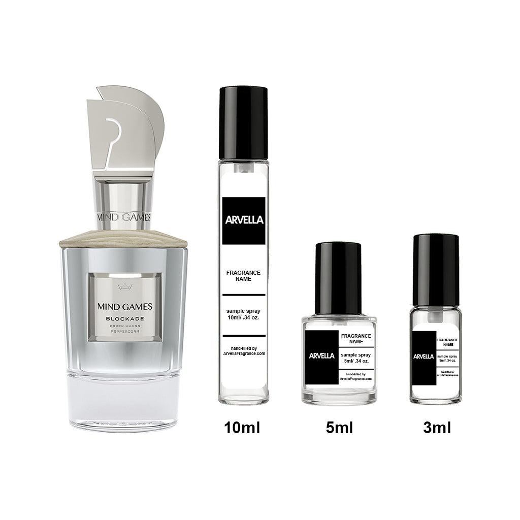Mind Games Blockade Sample 10ml Spray - Arvella Fragrance